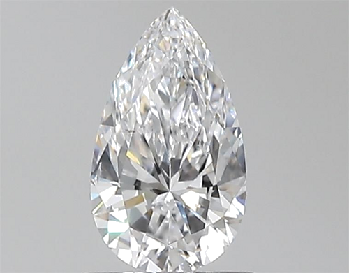 0.7 carat D-SI2 Natūralus Pear Deimantas (1)