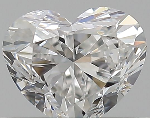 0.4 carat F-VVS2 Natūralus Heart Deimantas (1)