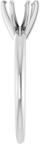 Sužadėtuvių Žiedas „Solitaire“ 14k white gold Round 5.4mm x 5.7mm (4)