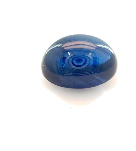5.33 carat BLUE CABOCHON cut Oval Safyras (1)
