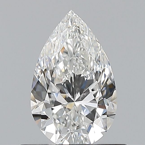 0.6 carat F-VVS1 Natūralus Pear Deimantas (1)