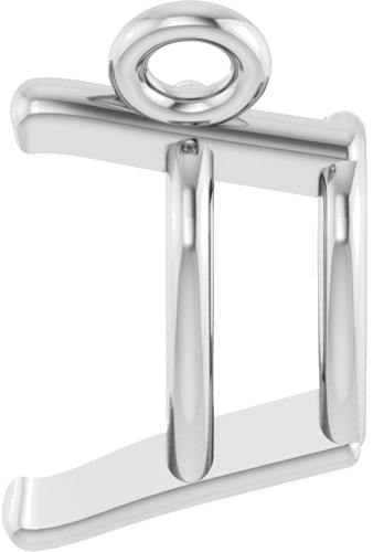 14K White 5x5 mm Heart Solitaire 16-18  Necklace Mounting (3)