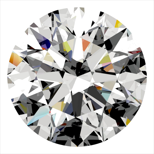 0.34 carat J-VVS2 Excellent cut Natūralus Round Deimantas (1)