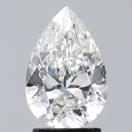 2.02 carat G-SI2 Natūralus Pear Deimantas (1)