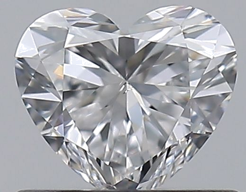 0.5 carat D-VS2 Natūralus Heart Deimantas (1)