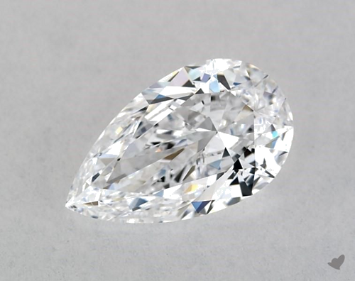 1.01 carat D-VVS2 Natūralus Pear Deimantas (1)