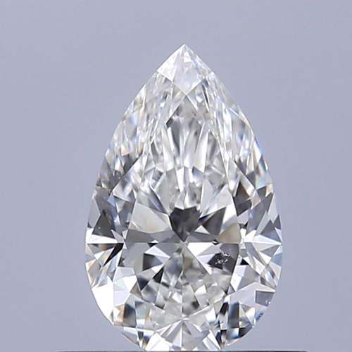 0.5 carat E-SI1 Natūralus Pear Deimantas (1)