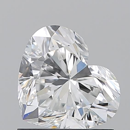 1.03 carat F-VVS2 Natūralus Heart Deimantas (1)