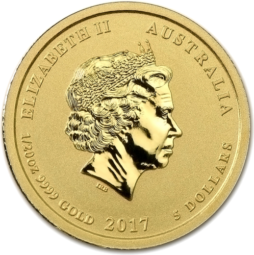 2017 Year of the Rooster Lunar 1/20 oz Gold coin (2)