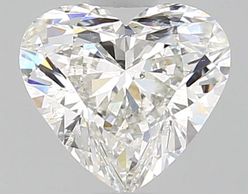 0.9 carat H-SI2 Natūralus Heart Deimantas (1)