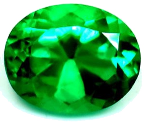 0.35 carat GREEN Oval Smaragdas (1)
