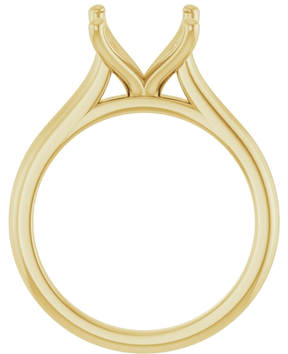 Sužadėtuvių Žiedas „Accented“ 10k yellow gold Oval 11mm x 9mm (2)