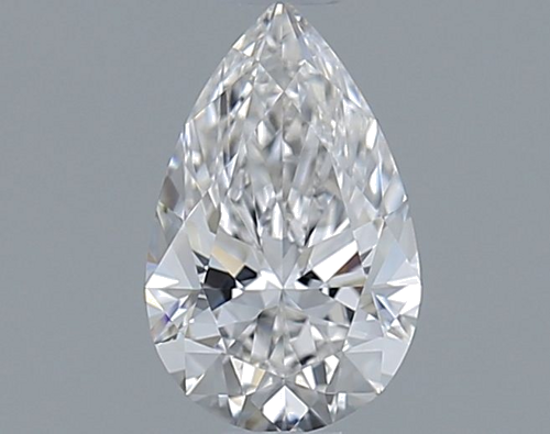 0.63 carat F-VVS2 Natūralus Pear Deimantas (1)