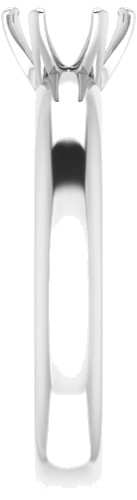 Sužadėtuvių Žiedas „Solitaire“ 585 Baltojo Aukso Round 6mm (4)