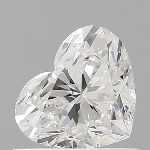 0.51 carat F-VVS1 Natūralus Heart Deimantas (1)