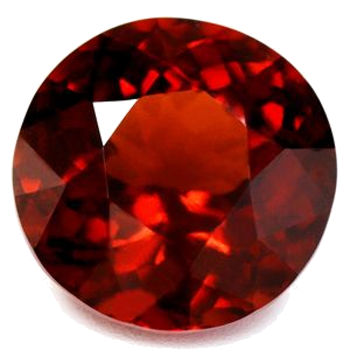 6.88 carat ORANGE Round Garnet (1)