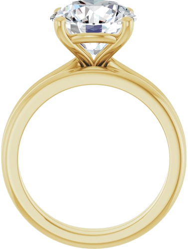 Sužadėtuvių Žiedas 14k yellow gold Round 10mm (7)