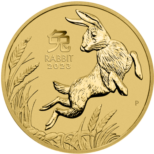 1 oz Kiškio metai 2023 (Lunar III) Australija auksinė moneta (1)