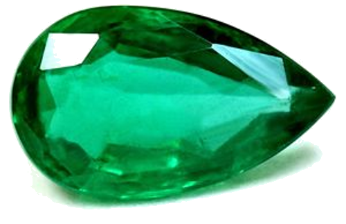 2.14 carat GREEN Pear Smaragdas (1)