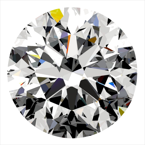 0.5 carat G-VVS2 Very Good cut Natūralus Round Deimantas (1)