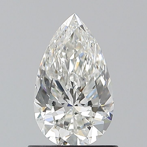 0.9 carat H-SI1 Natūralus Pear Deimantas (1)