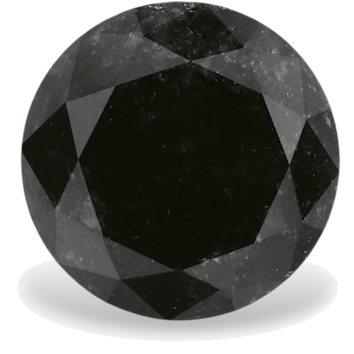 1.44 carat Fancy Black-VVS2 Excellent cut Natūralus Round Deimantas (1)