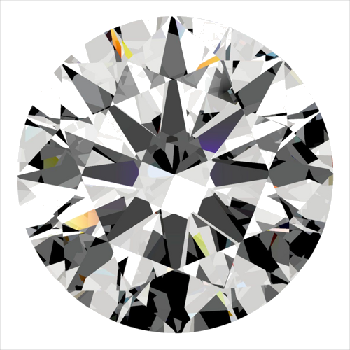 0.5 carat J-VVS2 Excellent cut Natūralus Round Deimantas (1)