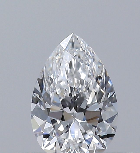 0.3 carat E-VVS1 Natūralus Pear Deimantas (1)