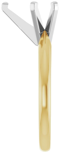 14K Yellow White 10x6.5mm Pear Solitaire Engagement Ring Mounting (4)