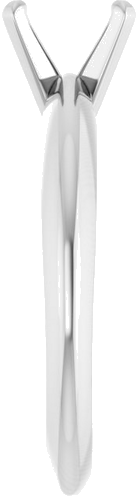 14K White 5.5x3.6 mm Emerald Solitaire Engagement Ring Mounting (4)