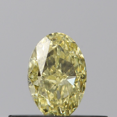 0.4 carat Fancy Yellow-SI2 Natūralus Oval Deimantas (1)