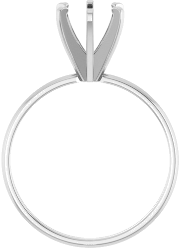 Sužadėtuvių Žiedas „Solitaire“ 585 Baltojo Aukso Round 6.5mm (2)