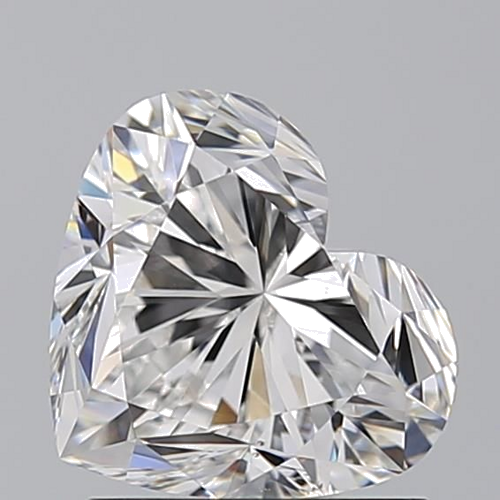 1.51 carat F-VS2 Natūralus Heart Deimantas (1)