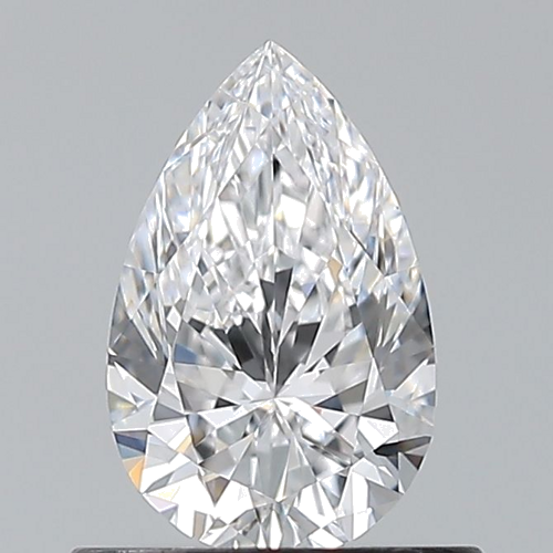 0.6 carat D-VS1 Natūralus Pear Deimantas (1)