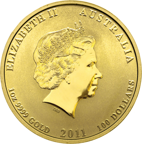 1 oz Year of the Rabbit 2011 (Lunar II) Australia Gold Coin (2)