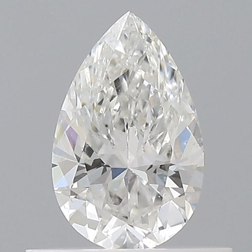 0.5 carat F-SI2 Natūralus Pear Deimantas (1)