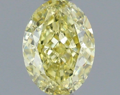 0.76 carat Fancy Yellow-SI1 Natūralus Oval Deimantas (1)