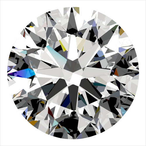 0.4 carat H-SI2 Excellent cut Natūralus Round Deimantas (1)