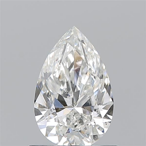 0.9 carat H-SI2 Natūralus Pear Deimantas (1)