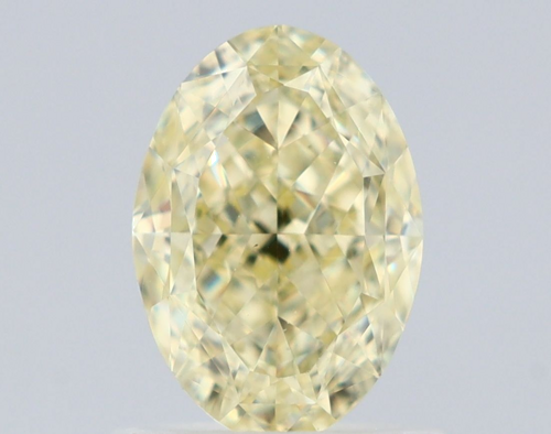 1.07 carat Fancy Light Yellow-VS1 Natūralus Oval Deimantas (1)
