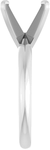 Platinum 10 mm Round Solitaire Engagement Ring Mounting (4)