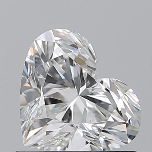 0.9 carat G-VVS2 Natūralus Heart Deimantas (1)