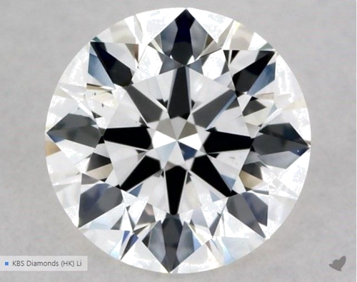 0.51 carat G-VS1 Excellent cut Natūralus Round Deimantas (1)