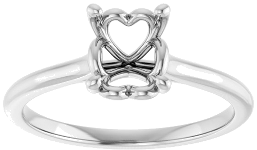 Sužadėtuvių Žiedas „Solitaire“ 585 Baltojo Aukso Oval 8mm x 6mm (3)