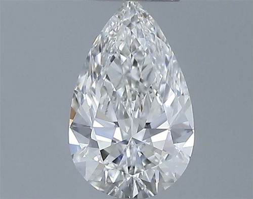 0.52 carat F-VS2 Natūralus Pear Deimantas (1)