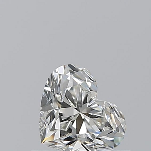 0.51 carat J-VVS2 Natūralus Heart Deimantas (1)