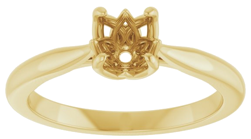 Sužadėtuvių Žiedas „Solitaire“ 14k yellow gold Round 5.8mm (3)