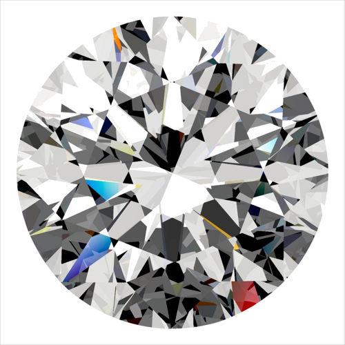 0.36 carat F-VVS1 Excellent cut Natūralus Round Deimantas (1)