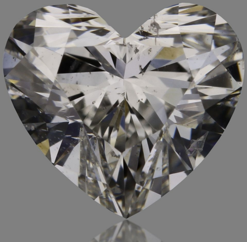 0.87 carat F-SI2 Natūralus Heart Deimantas (1)
