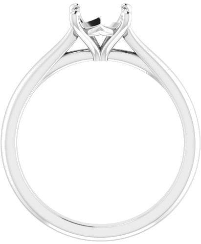 Platinum 7 mm Round Solitaire Engagement Ring Mounting (2)